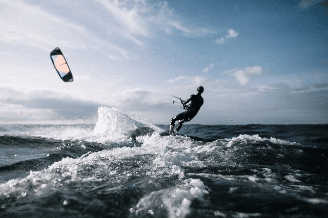 action, kite surfing, kiting