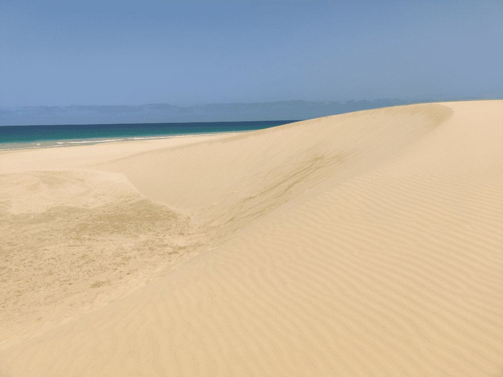 The beautiful sand dunes of Boa Vista