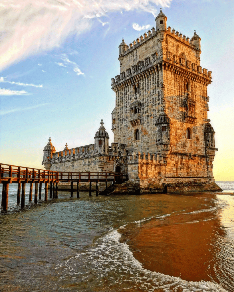 A Torre de Belém, em Lisboa, Portugal. 