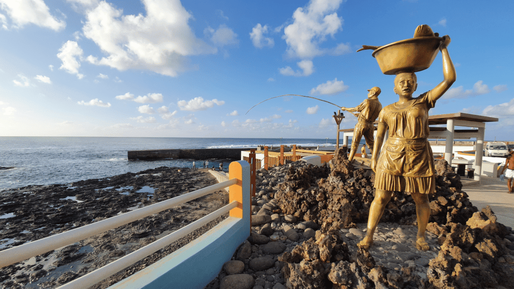 A hommage to the fishermen and the women selling fish in Ponta do Sol