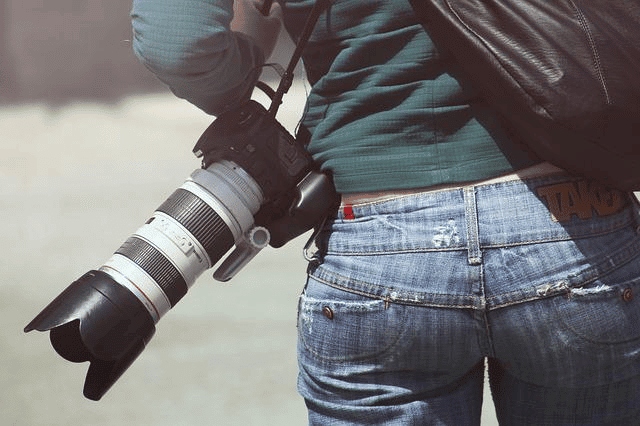 woman, photographer, camera