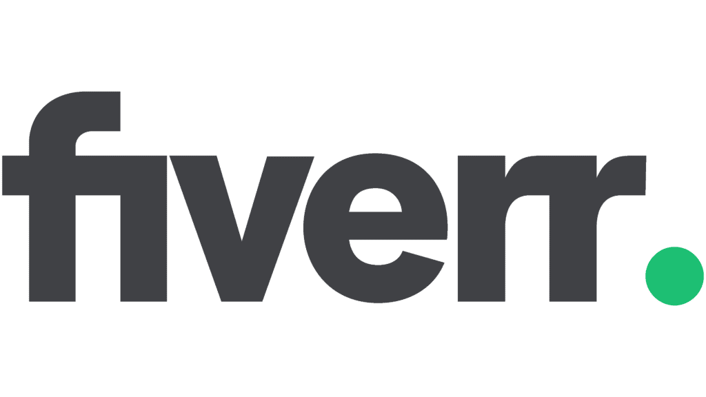 Logo for Fiverr online job marketplace.