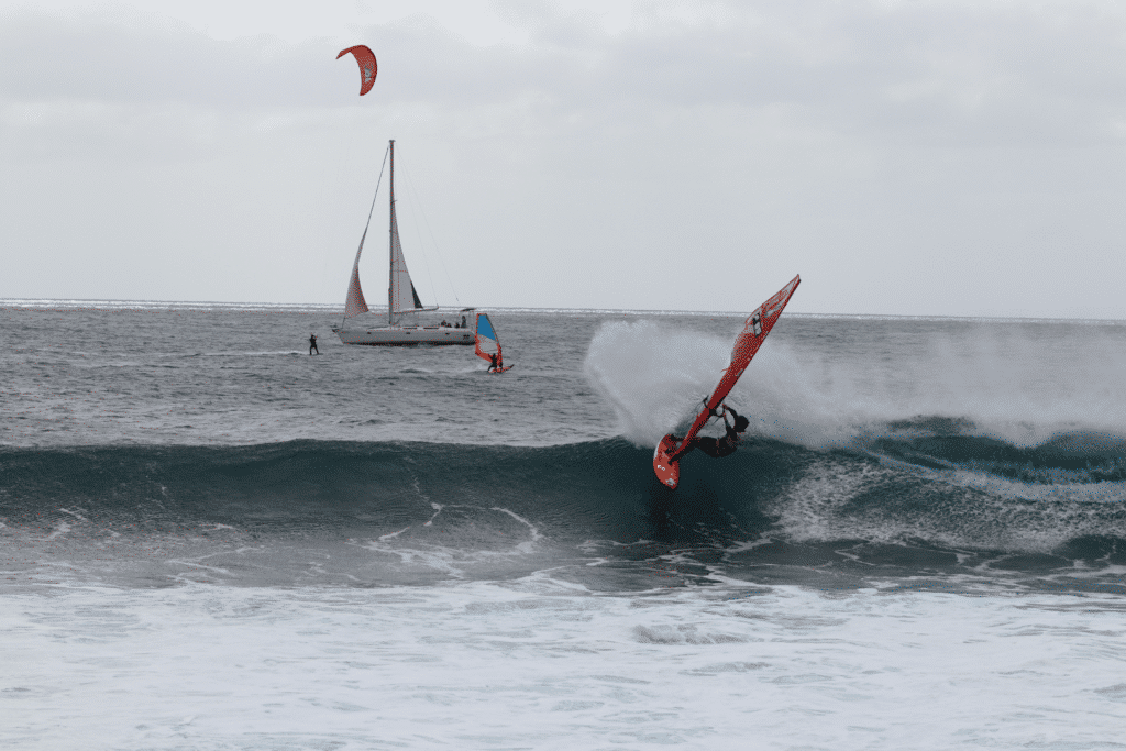 Windsurfing definitely is not for the faint of heart!