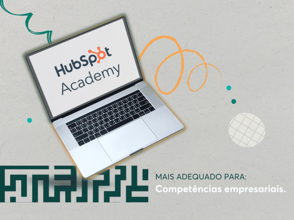 Hubspot Academy, entre as plataformas com cursos online grátis, permite adquirir competências empresariais.