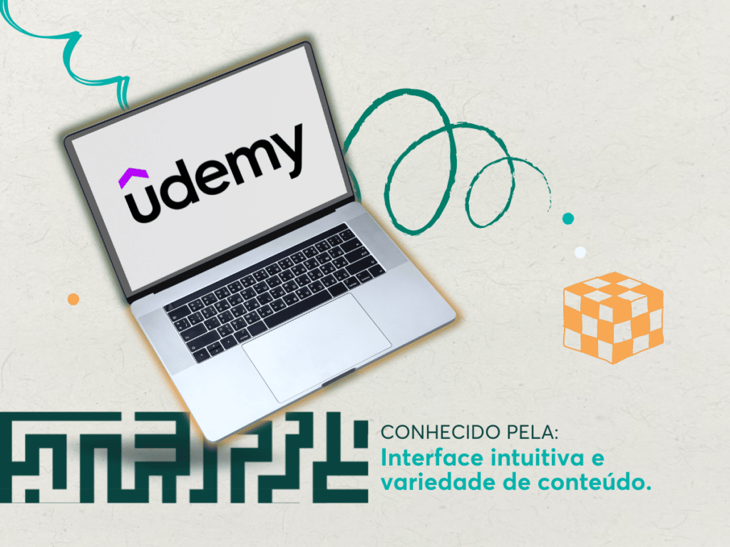 Udemy é uma plataforma afamada pela sua interface e variedade.