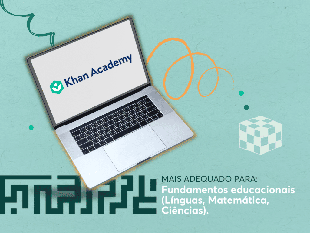 A Khan Academy transmite fundamentos de educação a várias faixas etárias.