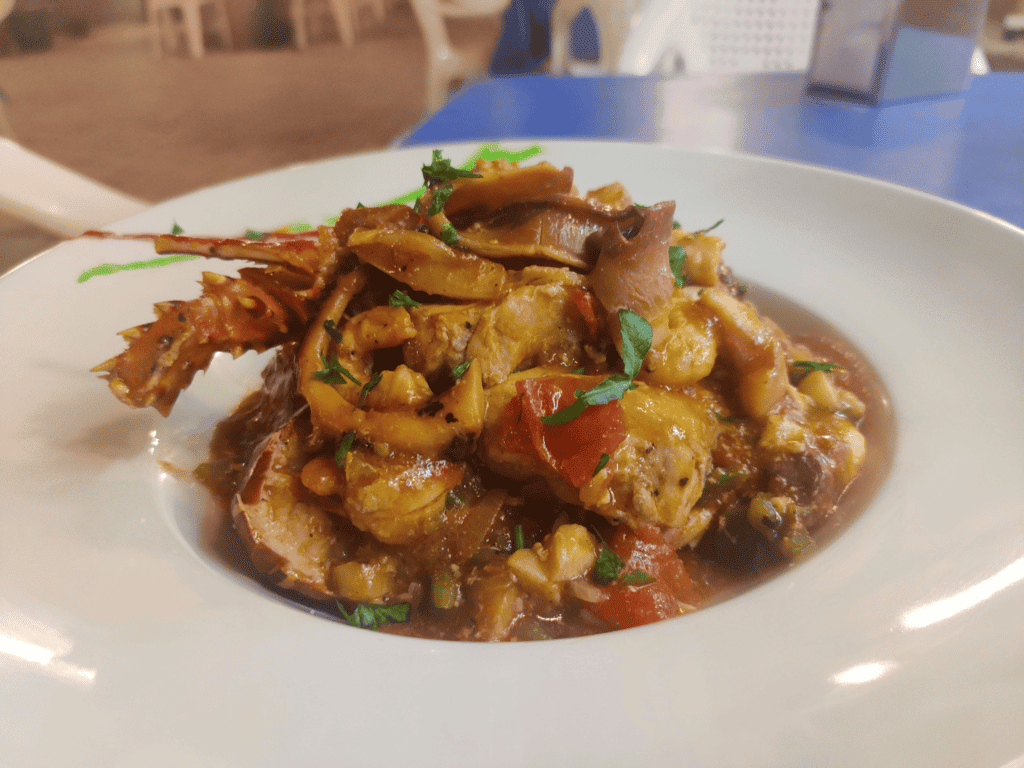 "frutos do mar" A delicious seafood meal in Cape Verde that definitely hit the spot.