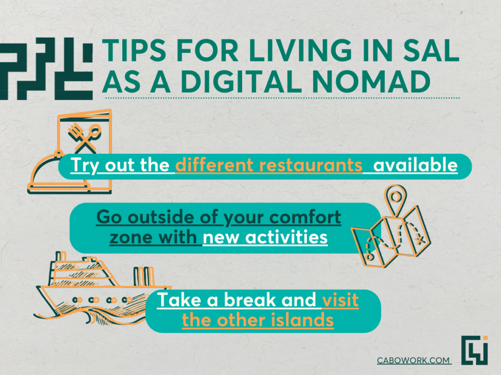 Three tips for living in Sal as a digital nomad.