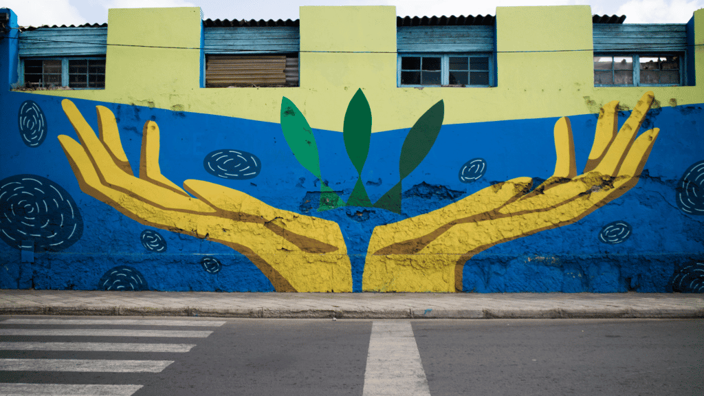 Beautiful street art in Cape Verde symbolizes the country's rich culture and heritage.