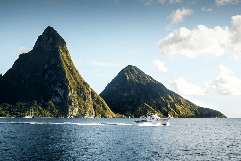 Embrace the tropical lifestyle in Saint Lucia as a top destination for low monthly income digital nomad 2022