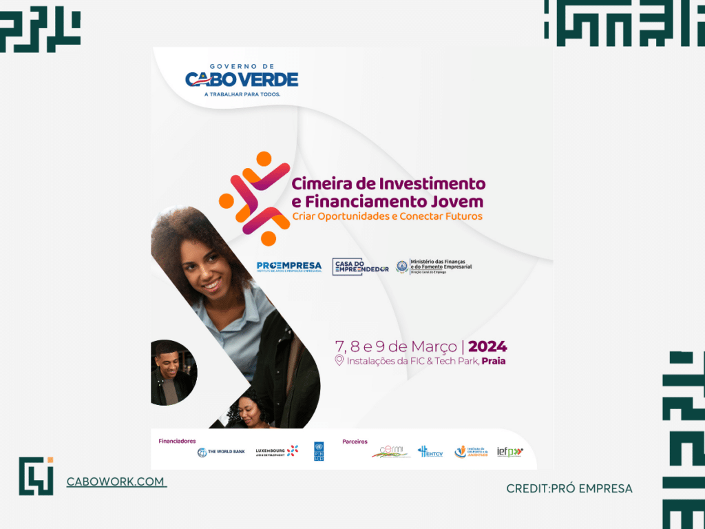 West Coast and beyond: The youth investment and financing summit aims to create opportunities for the people of Cabo Verde and in Sub Saharan Africa Credits: Pro Empresa