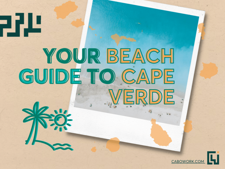 A yellow header image for the Best Beaches in Cape Verde