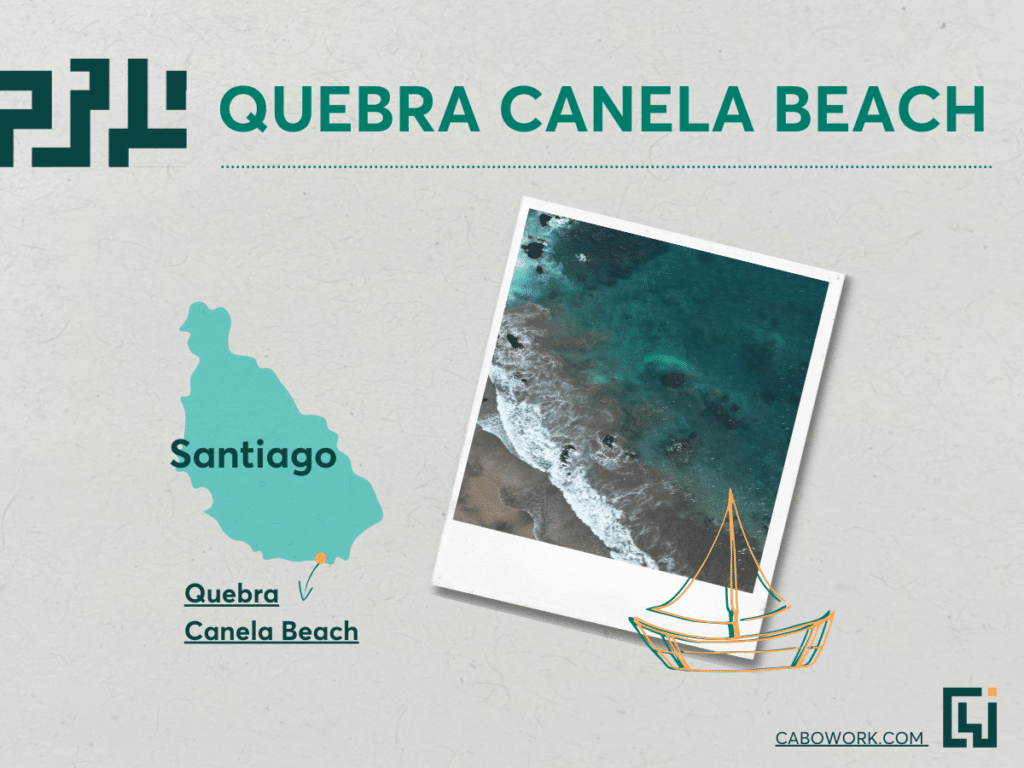 Quebra Canela - Most famous beaches in Cape Verde.