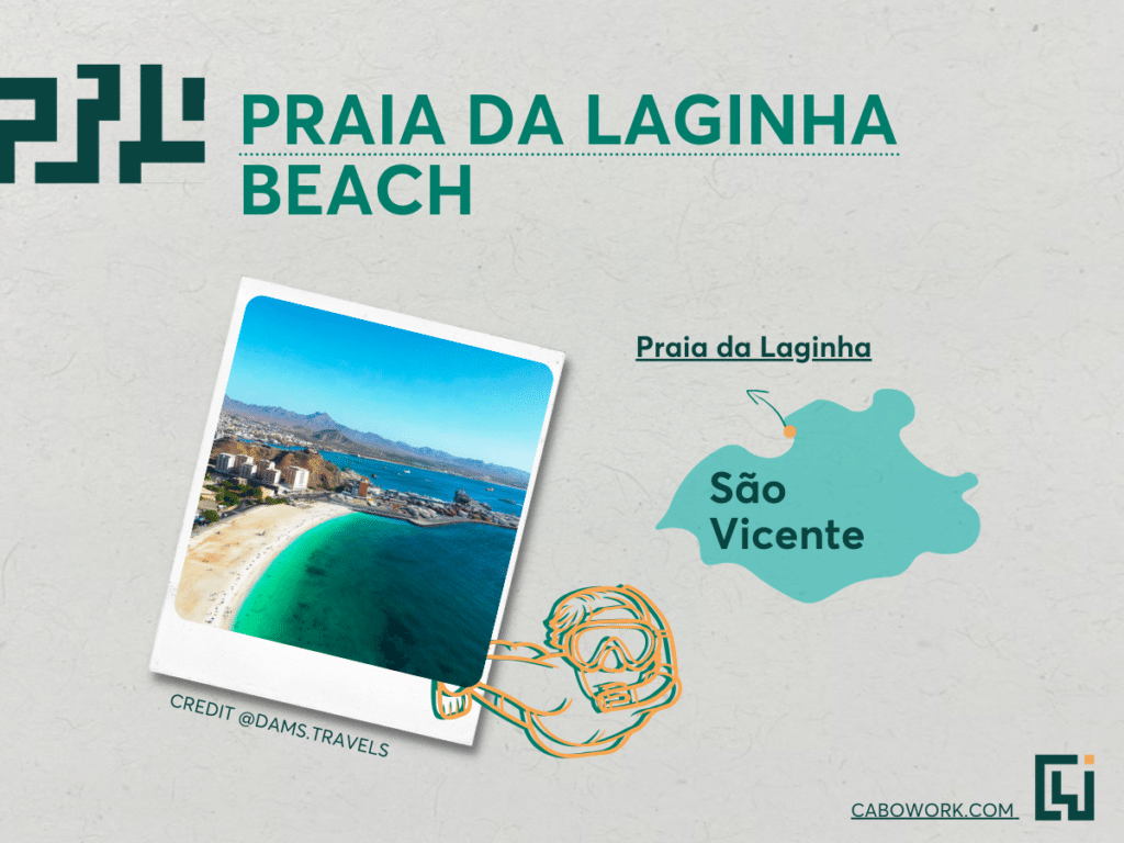 Praia da Laginha is the main beach in Mindelo, Cape Verde.