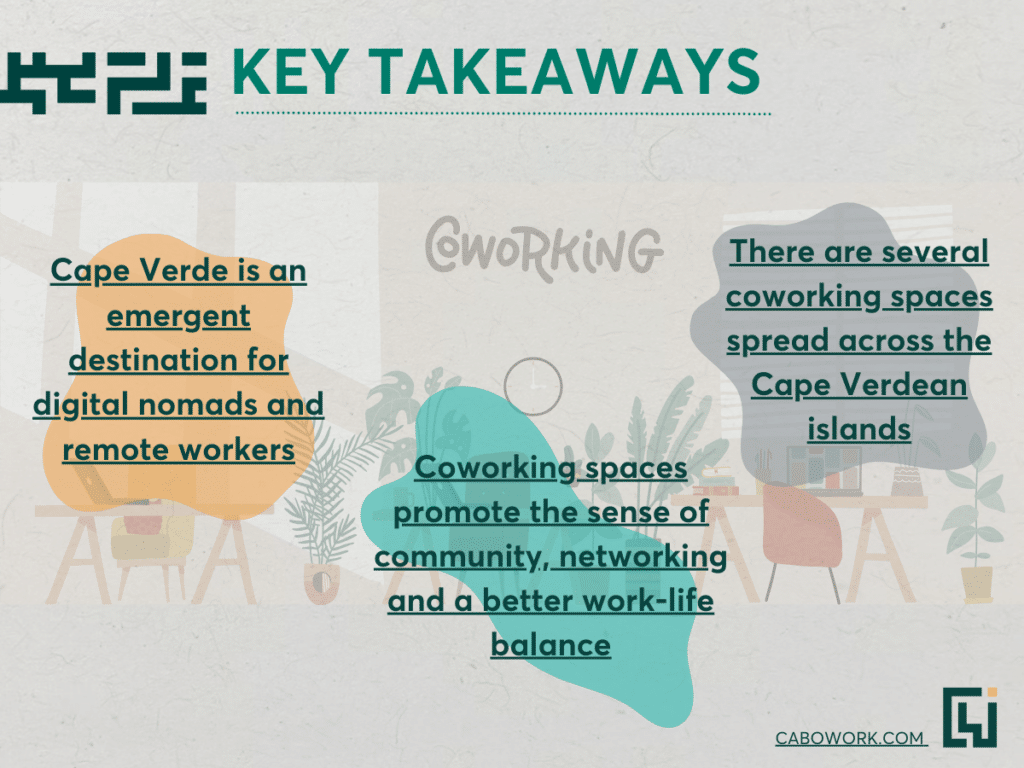 Key Takeaways about coworking spaces in Cape Verde