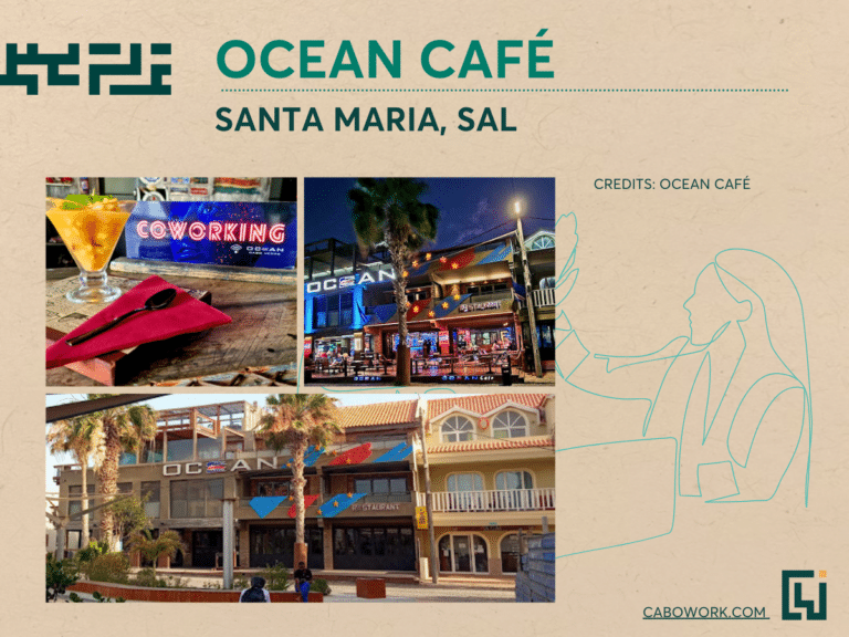Ocean Café in Santa Maria and the most inviting cities for nomads in Africa