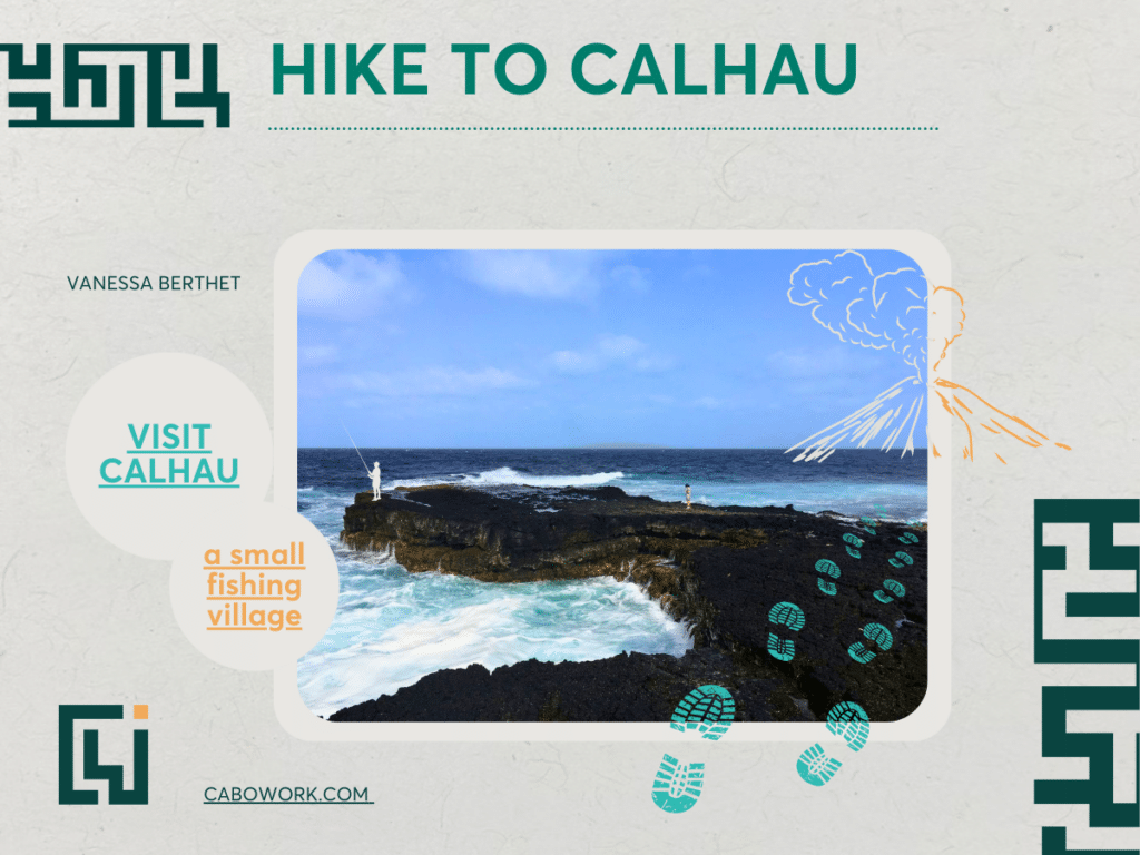 Calhau, at the foot of the volcano - another gorgeous beach in this island, 18km from Mindelo.