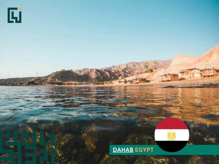 The clear water of Dahab, Egypt